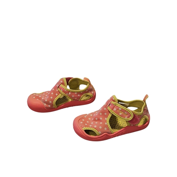 OshKosh B'gosh Pink and Yellow Sandals with Adjustable Straps - Picture 1 of 7